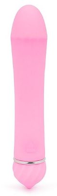 Гладкий вибратор с 11 режимами вибрации - 11,5 см, цвет: розовый