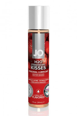 Смазка JO Flavored Strawberry Kis с ароматом клубники - 30 мл.