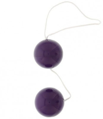 Вагинальные шарики Vibratone Duo-Balls Purple, цвет: фиолетовый