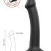 Фаллос на присоске Silicone Bendable Dildo S - 17 см, цвет: черный