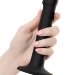 Фаллос на присоске Silicone Bendable Dildo S - 17 см, цвет: черный